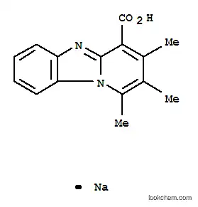 Molecular Structure of 10326-86-0 (1,2,3-Trimethylpyrido[1,2-a]benzimidazole-4-carboxylic acid sodium salt)