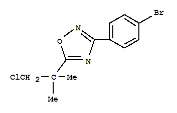 3-(4-BROMOPHENYL)-5-(1-CHLORO-2-METHYLPROPAN-2-YL)-1,2,4-OXADIAZOLE  CAS NO.1033201-95-4