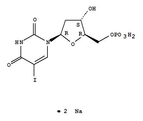 5'-Uridylic acid, 2'-deoxy-5-iodo-, disodium salt