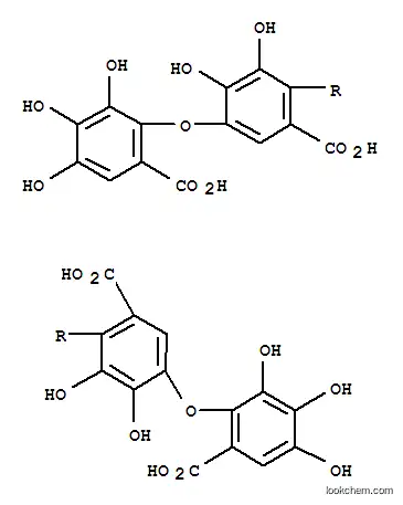 Molecular Structure of 103425-52-1 ([1,1'-Biphenyl]-2,2'-dicarboxylicacid, 4,4'-bis(6-carboxy-2,3,4-trihydroxyphenoxy)-5,5',6,6'-tetrahydroxy- (9CI))
