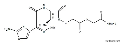 Molecular Structure of 103437-25-8 (2-tert-butoxy-2-oxoethyl {[(2S,3S)-3-{[(2E)-2-(2-amino-1,3-thiazol-4-yl)-2-(methoxyimino)acetyl]amino}-2-methyl-4-oxoazetidin-1-yl]oxy}acetate)