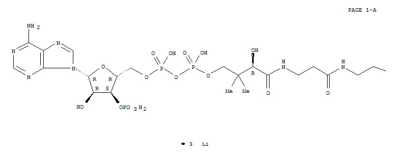Coenzyme A,S-hexanoate, trilithium salt (9CI)