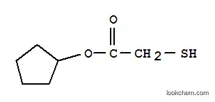 Molecular Structure of 103604-39-3 (Acetic acid, mercapto-, cyclopentyl ester (9CI))