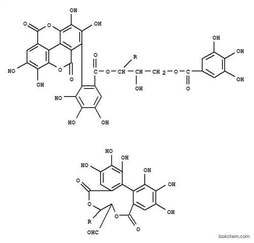 D-Glucose, cyclic2,3-[(1S)-4,4',5,5',6,6'-hexahydroxy[1,1'-biphenyl]-2,2'-dicarboxylate]4-[(2S)-2-(5,10-dihydro-2,3,7,8-tetrahydroxy-5,10-dioxo[1]benzopyrano[5,4,3-cde][1]benzopyran-1-yl)-3,4,5-trihydroxybenzoate]6-(3,4,5-trihydroxybenzoate) (9CI)