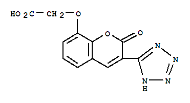 ((2-OXO-3-(1H-TETRAZOL-5-YL)-2H-1-BENZOPYRAN-8-YL)OXY)ACETIC ACID