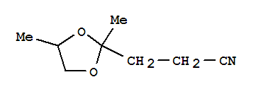 1,3-DIOXOLANE-2-PROPANENITRILE,2,4-DIMETHYL-