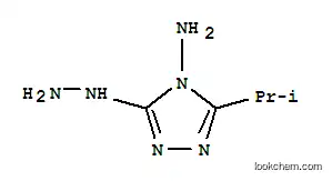 Molecular Structure of 104025-74-3 (4H-1,2,4-Triazol-4-amine,3-hydrazinyl-5-(1-methylethyl)-)