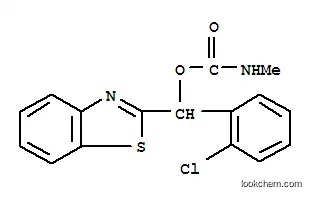 Molecular Structure of 104030-01-5 (1,3-benzothiazol-2-yl(2-chlorophenyl)methyl methylcarbamate)