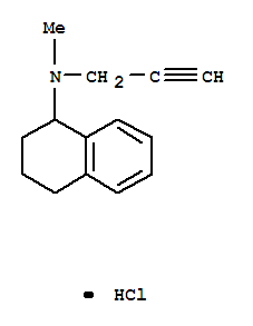 Molecular Structure of 10408-96-5 (1-Naphthalenamine,1,2,3,4-tetrahydro-N-methyl-N-2-propyn-1-yl-, hydrochloride (1:1))