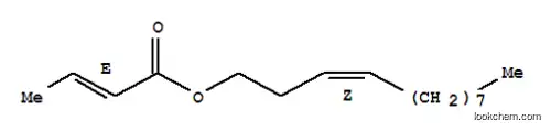 Molecular Structure of 104086-73-9 ((3E)-dodec-3-en-1-yl (2Z)-but-2-enoate)