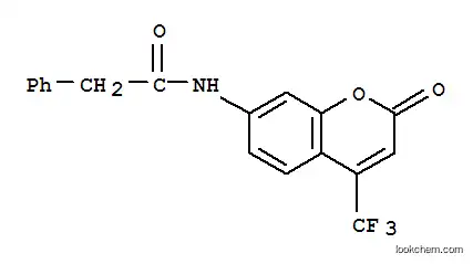 Molecular Structure of 104145-35-9 (7-(PHENYLACETAMIDO)-4-(TRIFLUOROMETHYL)COUMARIN)