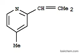 Molecular Structure of 104188-16-1 (Pyridine, 4-methyl-2-(2-methyl-1-propenyl)- (9CI))
