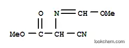 Molecular Structure of 104316-77-0 (Acetic acid, cyano[(methoxymethylene)amino]-, methyl ester (9CI))
