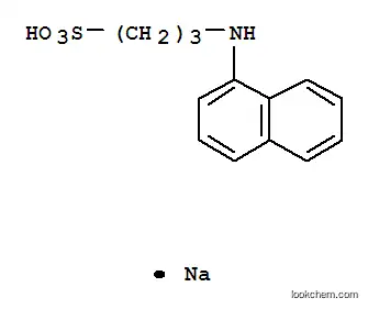 Molecular Structure of 104484-71-1 (N-(1-NAPHTHYL)-3-AMINOPROPANESULFONIC ACID SODIUM SALT)