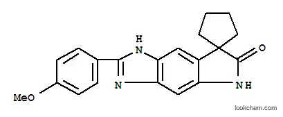 Molecular Structure of 104563-82-8 (Spiro[cyclopentane-1,7'(6'H)-pyrrolo[2,3-f]benzimidazol]-6'-one,3',5'-dihydro-2'-(4-methoxyphenyl)-)