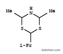 Molecular Structure of 104691-40-9 (4,6-dimethyl-2-(propan-2-yl)-1,3,5-dithiazinane)