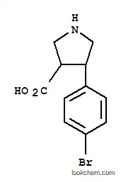 Molecular Structure of 1047654-48-7 ((3S,4R)-4-(4-Bromophenyl)pyrrolidine-3-carboxylic acid)