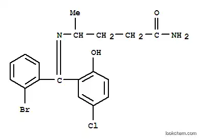 Molecular Structure of 104775-25-9 (4-{[(Z)-(2-bromophenyl)(3-chloro-6-oxocyclohexa-2,4-dien-1-ylidene)methyl]amino}pentanamide)