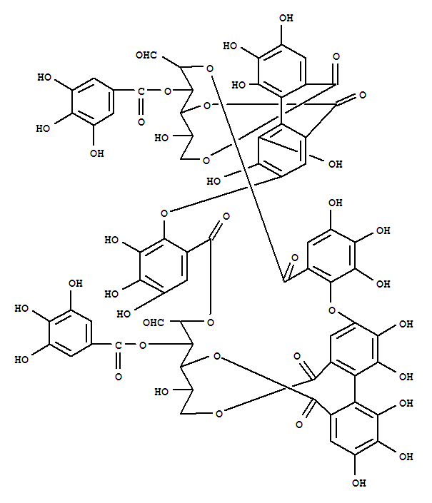 D-Glucose, cyclic4,6-[(1S)-4-(6-carboxy-2,3,4-trihydroxyphenoxy)-4',5,5',6,6'-pentahydroxy[1,1'-biphenyl]-2,2'-dicarboxylate]2-[2-[[(1S)-6,6'-dicarboxy-2,2',3,3',4'-pentahydroxy[1,1'-biphenyl]-4-yl]ox