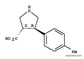 Molecular Structure of 1049976-10-4 ((3S,4R)-4-p-Tolylpyrrolidine-3-carboxylic acid)