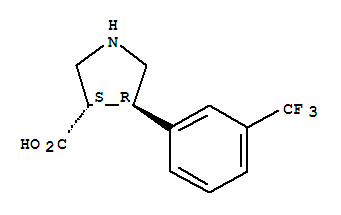 (3S,4R)-4-(3-(Trifluoromethyl)phenyl)pyrrolidine-3-carboxylic acid hydrochloride
