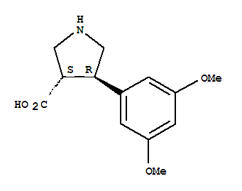 (3S,4R)-4-(3,5-dimethoxyphenyl)pyrrolidine-3-carboxylic acid