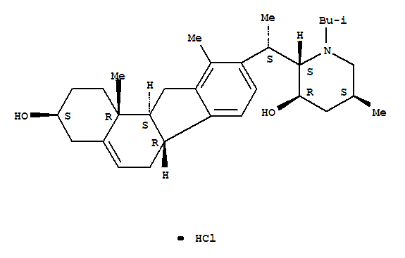 Veratraman-3,23-diol,14,15,16,17-tetradehydro-28-(2-methylpropyl)-, hydrochloride, (3b,23b)- (9CI)