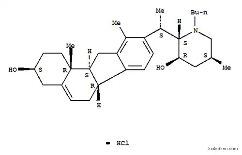 Molecular Structure of 105043-98-9 ((3beta,23R)-28-butyl-14,15,16,17-tetradehydroveratraman-3,23-diol hydrochloride)