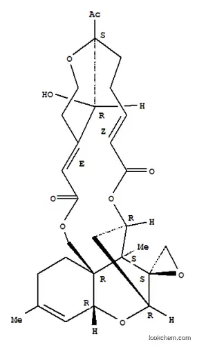 Spiro[5,9:16,18-dimethano-1H,3H,23H-[1,6,12]trioxacyclooctadecino[3,4-d][1]benzopyran-17(18H),2'-oxirane]-3,14(9H)-dione,9-acetyl-6,7,10,11,16,16a,19a,22-octahydro-25-hydroxy-16a,21-dimethyl-,(2'S,4E,9S,12Z,16R,16aS,18R,19aR,23aR,25R)- (9CI)