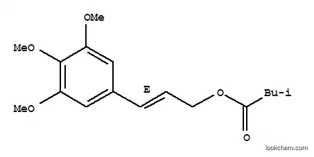 Molecular Structure of 105072-20-6 ((2E)-3-(3,4,5-trimethoxyphenyl)prop-2-en-1-yl 3-methylbutanoate)
