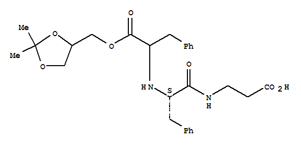 b-Alanine,N-[2-[(2,2-dimethyl-1,3-dioxolan-4-yl)methoxy]-2-oxo-1-(phenylmethyl)ethyl]-L-phenylalanyl-