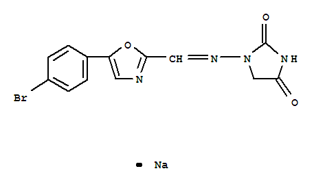 2,4-Imidazolidinedione,1-[[[5-(4-bromophenyl)-2-oxazolyl]methylene]amino]-, sodium salt (1:1)