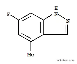 Molecular Structure of 105391-75-1 (6-FLUORO-4-METHYL-(1H)INDAZOLE)