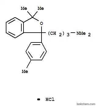 Molecular Structure of 10565-59-0 (3-[3,3-dimethyl-1-(4-methylphenyl)-1,3-dihydro-2-benzofuran-1-yl]-N,N-dimethylpropan-1-amine hydrochloride (1:1))
