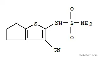 Molecular Structure of 105898-02-0 (Sulfamide, (3-cyano-5,6-dihydro-4H-cyclopenta[b]thien-2-yl)- (9CI))