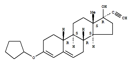 19-Norpregna-3,5-dien-20-yn-17-ol,3-(cyclopentyloxy)-, (17a)-