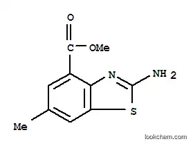Molecular Structure of 106429-20-3 (4-Benzothiazolecarboxylicacid,2-amino-6-methyl-,methylester(9CI))