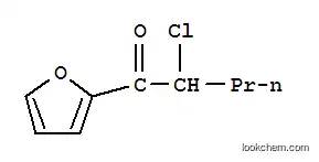 Molecular Structure of 106430-54-0 (1-Pentanone, 2-chloro-1-(2-furanyl)- (9CI))