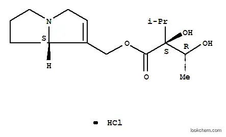 Molecular Structure of 106455-44-1 (7-({[(3S)-2,3-dihydroxy-2-(propan-2-yl)butanoyl]oxy}methyl)-2,3,5,7a-tetrahydro-1H-pyrrolizinium chloride)