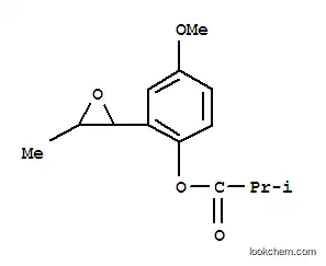 Molecular Structure of 106871-14-1 (4-methoxy-2-(3-methyloxiran-2-yl)phenyl 2-methylpropanoate)