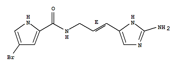 1H-Pyrrole-2-carboxamide,N-[(2E)-3-(2-amino-1H-imidazol-5-yl)-2-propen-1-yl]-4-bromo-