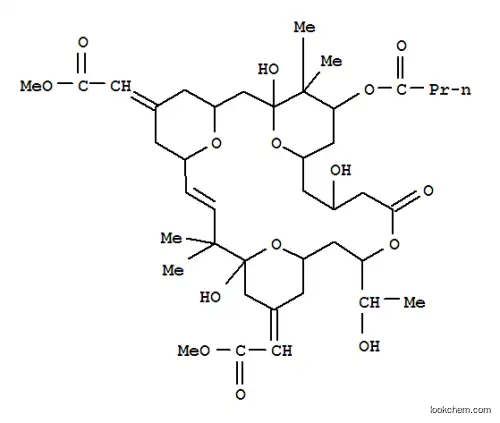 Molecular Structure of 107021-11-4 (Butanoic acid, (1S,3S,5Z,7R,8E,11R,13E,15S,17R,21R,23R,25S)-1,11,21-trihydroxy-17-(1R)-1-hydroxyethyl-5,13-bis(2-methoxy-2-oxoethylidene)-10,10,26,26-tetramethyl-19-oxo-18,27,28,29-tetraoxatetracyclo21.3.1.13,7.111,15nonacos-8-en-25-yl ester)