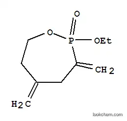Molecular Structure of 107345-44-8 (1,2-Oxaphosphepane,2-ethoxy-3,5-bis(methylene)-,2-oxide(9CI))