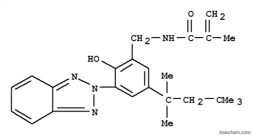 Molecular Structure of 107479-06-1 (2-Propenamide, N-3-(2H-benzotriazol-2-yl)-2-hydroxy-5-(1,1,3,3-tetramethylbutyl)phenylmethyl-2-methyl-)