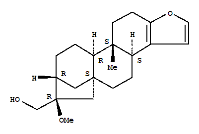 5a,8-Methano-5aH-cyclohepta[5,6]naphtho[2,1-b]furan-7-methanol,3b,4,5,6,7,8,9,10,10a,10b,11,12-dodecahydro-7-methoxy-10b-methyl-,(3bS,5aS,7R,8R,10aR,10bS)-