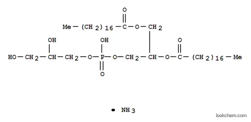 Molecular Structure of 108347-80-4 (1,2-DIOCTADECANOYL-SN-GLYCERO-3-PHOSPHO-RAC-[1-GLYCEROL] AMMONIUM SALT)