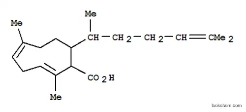 Molecular Structure of 108864-15-9 (2,5-Cyclononadiene-1-carboxylic acid, 9- (1, 5-dimethyl-4-hexenyl)-2,6 -dimethyl-)