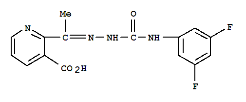 3-Pyridinecarboxylicacid, 2-[1-[2-[[(3,5-difluorophenyl)amino]carbonyl]hydrazinylidene]ethyl]-