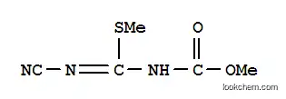 Molecular Structure of 109377-26-6 (Carbamic  acid,  [(cyanoamino)(methylthio)methylene]-,  methyl  ester  (9CI))