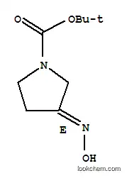Molecular Structure of 109384-18-1 (1-Pyrrolidinecarboxylicacid,3-(hydroxyimino)-,1,1-dimethylethylester,(E)-(9CI))